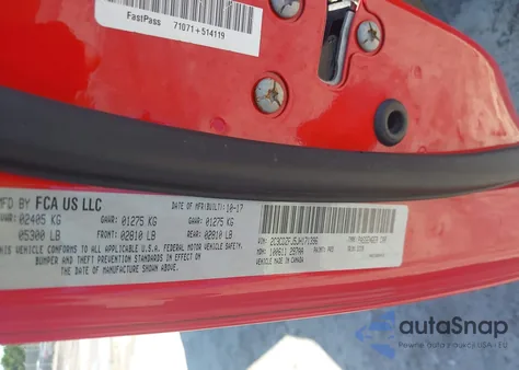 2018 Dodge Challenger R/T Scat Pack из США, поврежденный, VIN 2C3CDZFJ5JH171396